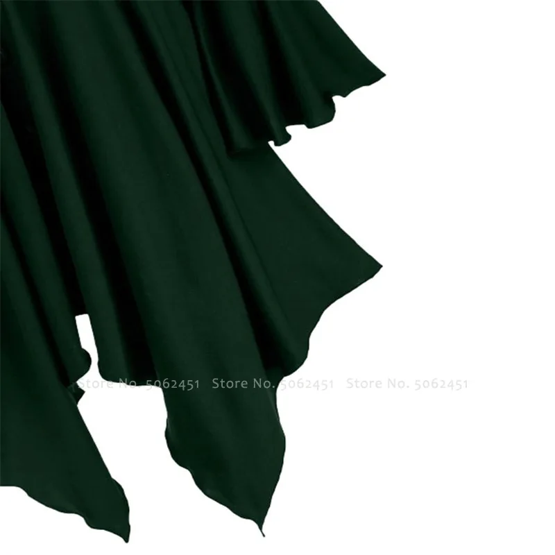 Женское платье с капюшоном в стиле ретро средневековой эпохи Возрождения