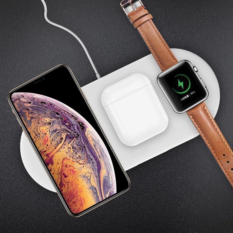 Беспроводное зарядное устройство для iPhone X XS MAX XR 8 быстрая Беспроводная Полная