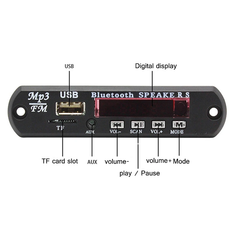 USB FM радио для самостоятельной сборки динамика mp3 плеер декодер плата
