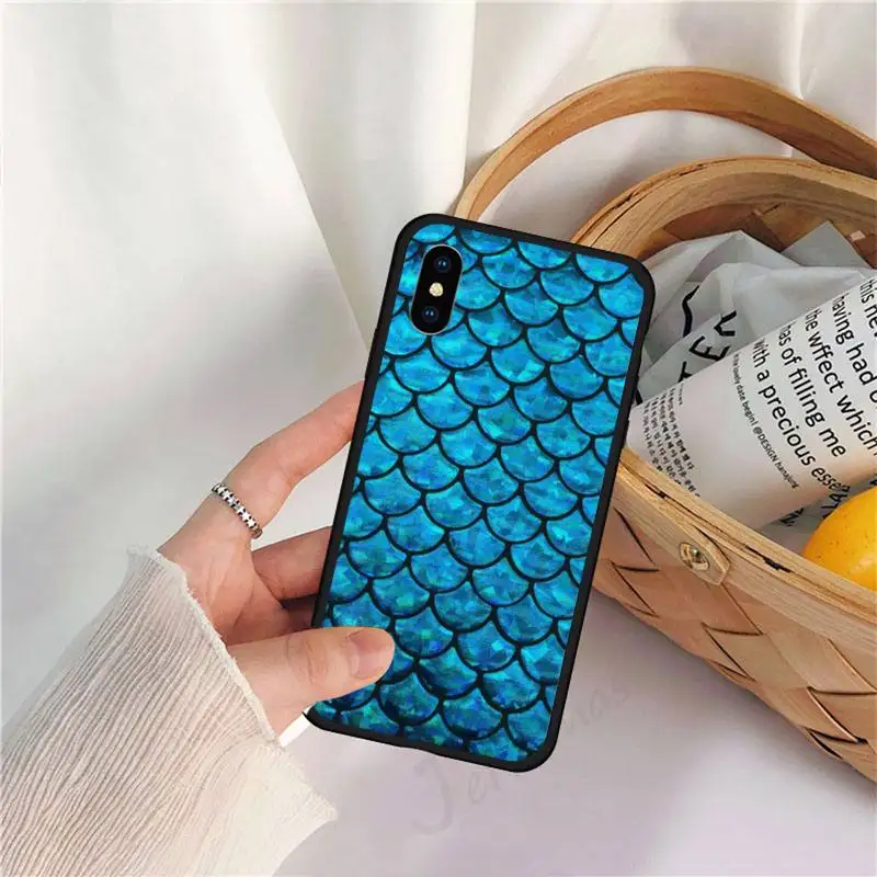 

Aesthetics Mermaid Fish pattern Phone Case for iPhone 11 12 pro XS MAX 8 7 6 6S Plus X 5S SE 2020 XR