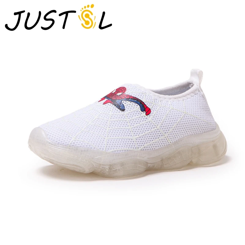 JUSTSL 2019 новая детская обувь с мягкой подошвой световой Спортивная Дети юбка из