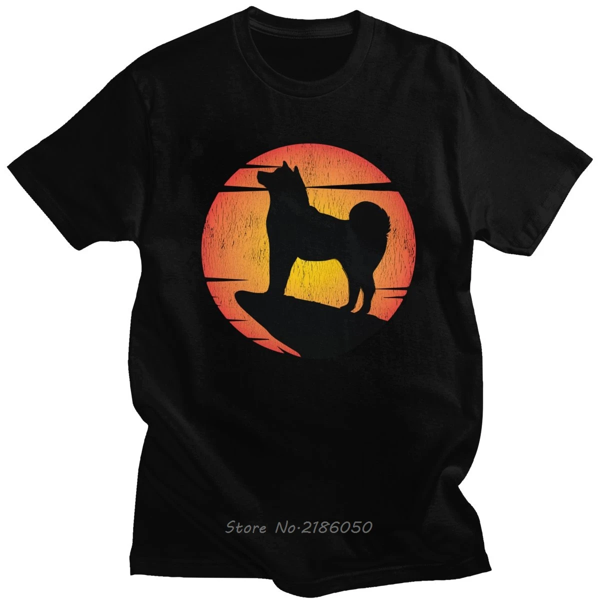 Футболка мужская с коротким рукавом Классическая винтажная рубашка принтом