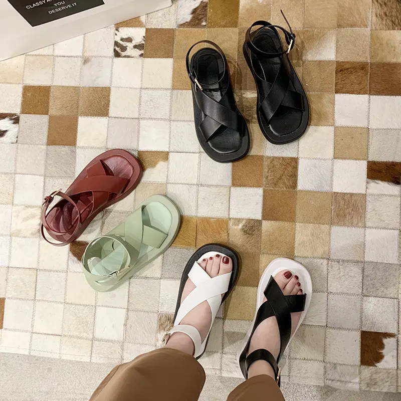 

House Slippers Platform Low Shoes Woman 2020 Slipers Women Luxury Slides Soft New Flat Designer Rome Basic Scandals Rubber