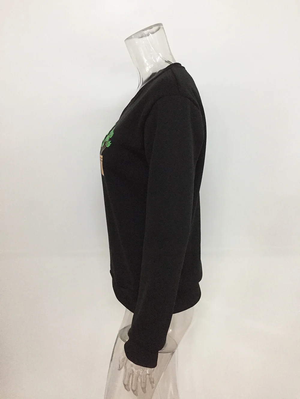 Plant Printed Cute Hoodies Sweatshirts 2022 Women Casual Kawaii Harajuku New Sweat Punk For Girls Clothing European Tops Korean