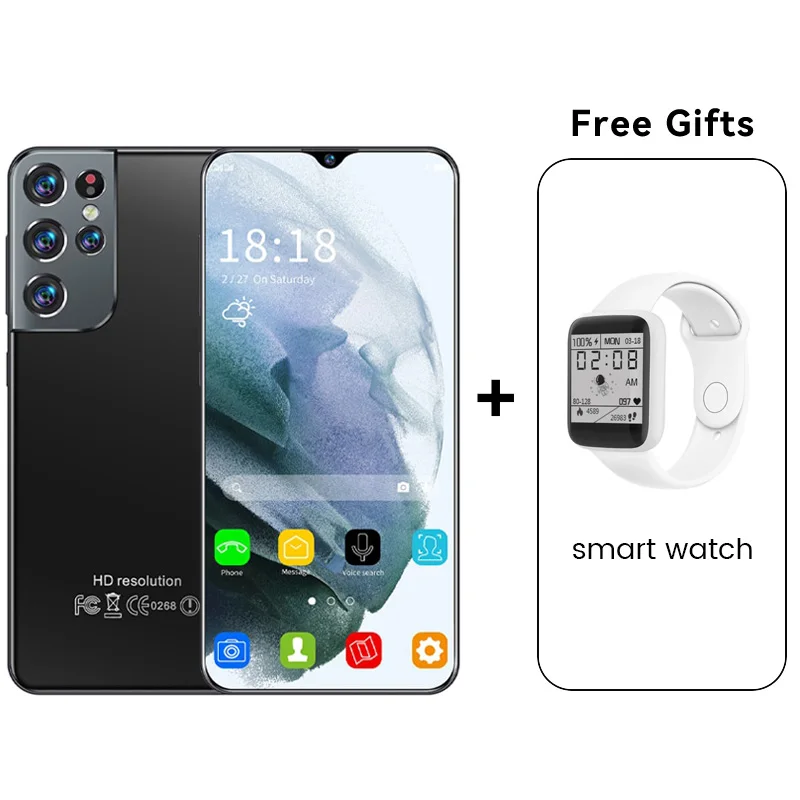 

Global Version Galay S21 Ultra 6.7inch 4G/5G 16GB RAM 512GB ROM Dual Sim Unlocked Mobile Phones Cell Phone Celular Smartphone