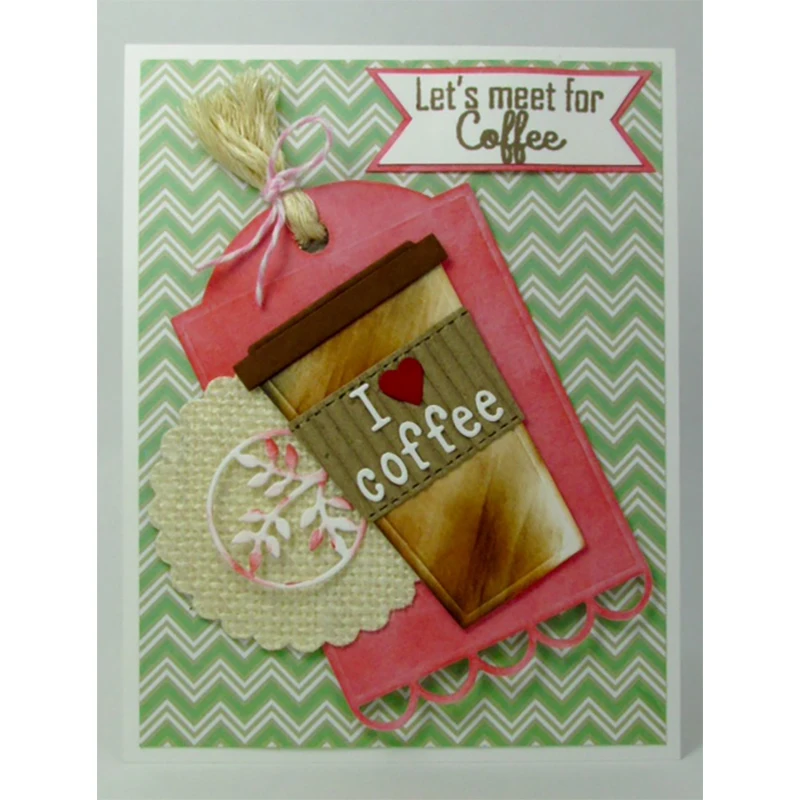 Новинка 2021 кофейная чашка соломенные металлические Вырубные штампы для