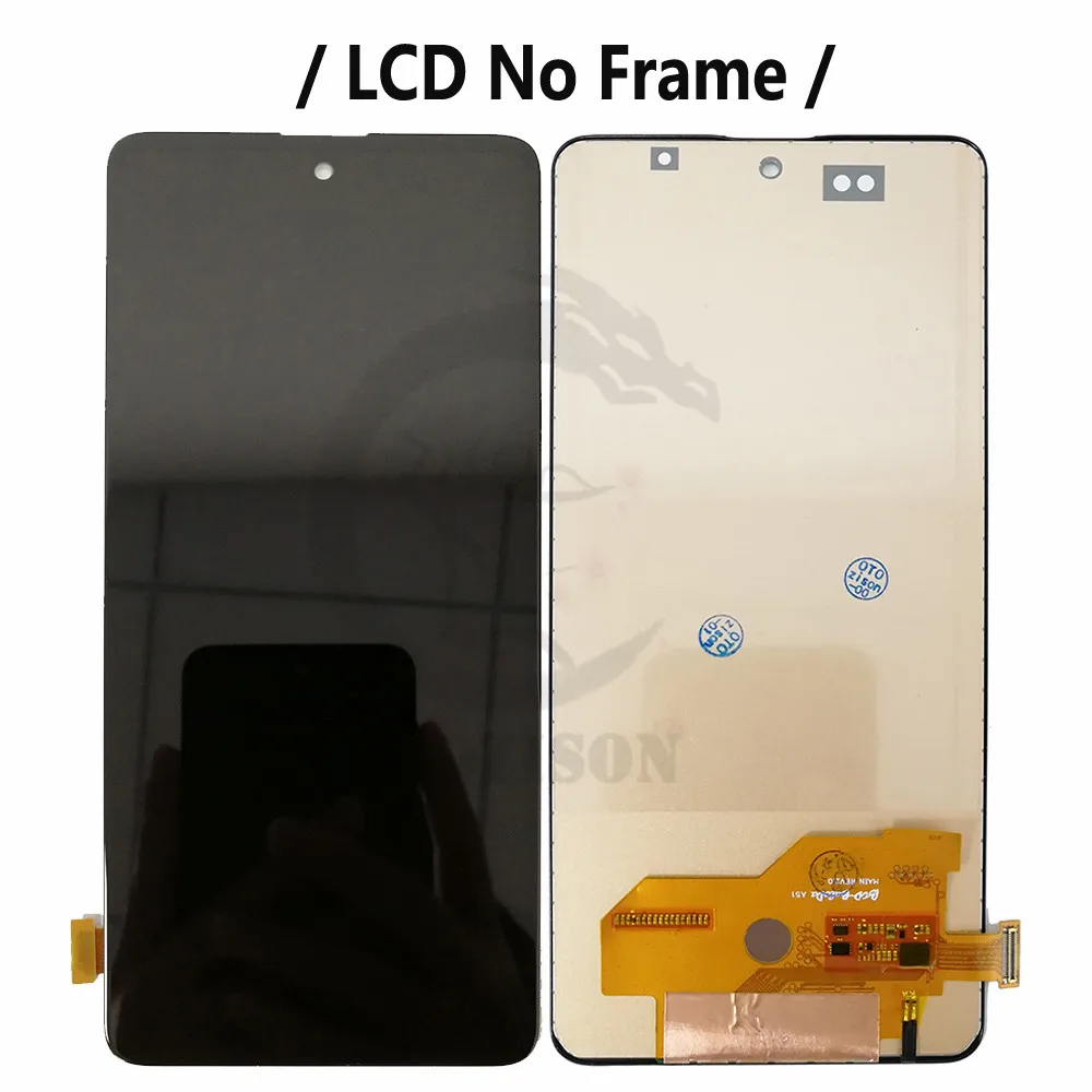 Экран A51 A515F для Samsung Galaxy 5G дисплей A516 A516B ЖК с рамкой A516F/DSN A516N сенсорный дигитайзер