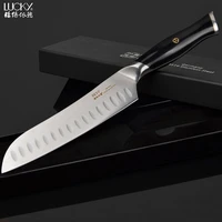 7inch santoku knife kitchen germany 1 4116 stainless steel super sharp chopping meat slicer cooking knife with abs handle 33