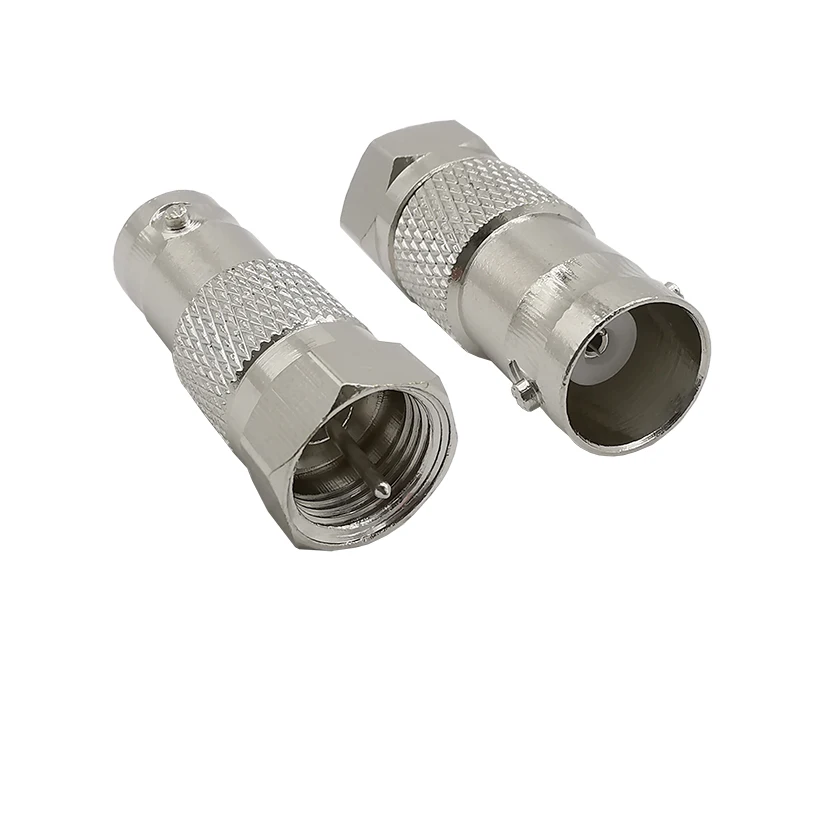 F type штепсельная Вилка для BNC Гнездовой разъем RF коаксиальный адаптер Female to Male F81 (F