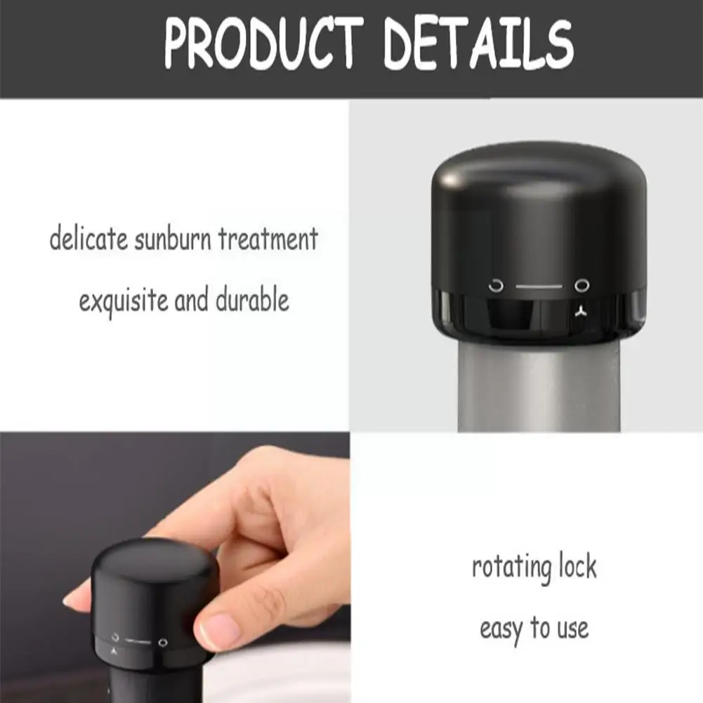 

Vacuum Red Wine Bottle Cap Stopper Silicone Sealed Plug Champagne Retain Bottle Freshness Stopper Bar Wine Tools Vacuum R8R8