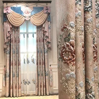 luxury european curtain products luxury living room warm bedroom bay window thickened shading embossed jacquard curtain