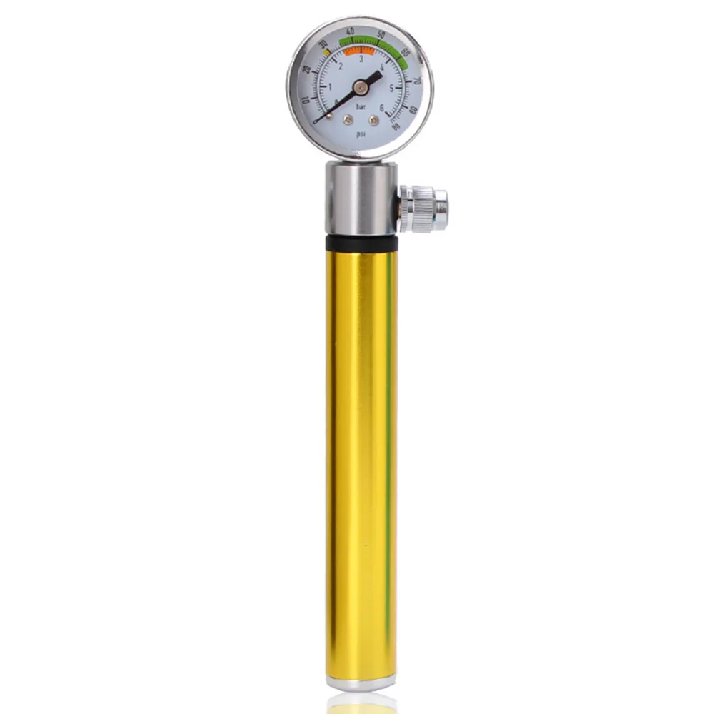 

Mini Bike Pump Portable Bicycle Air Pump with Gauge Presta and Schrader Valve for Mountain Bike Ball Inflatable Toy