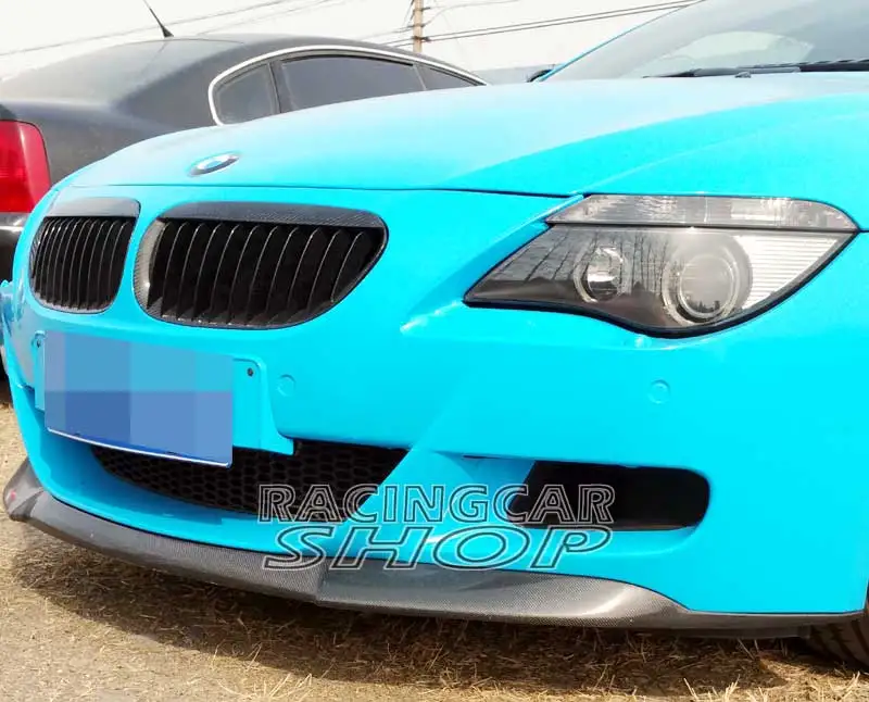 Vos Стиль Реальные углеродного волокна передний бампер спойлер для BMW E63 E64 M6 2004 2010