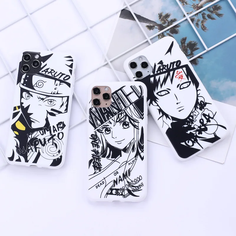 Классный Модный чехол BANDAI с граффити Наруто для iPhone 12 13 Pro Max 11 X XR XS 7 8 P аниме