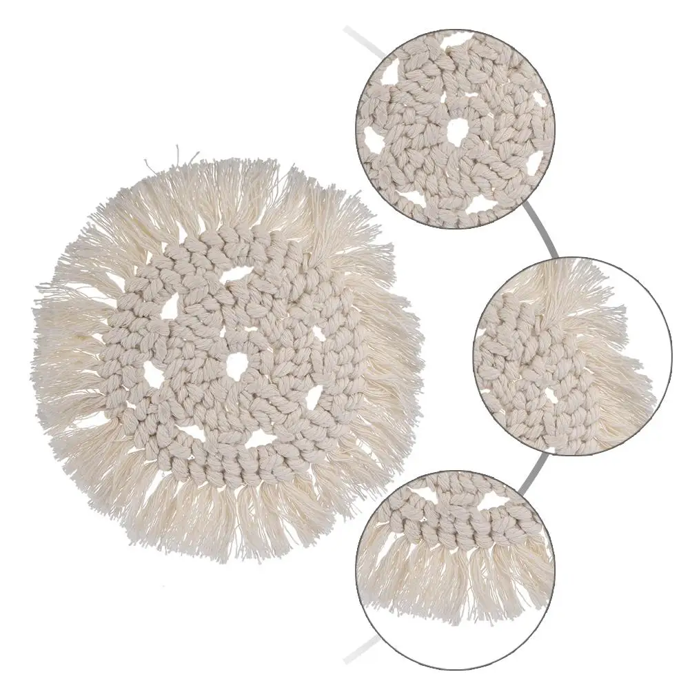 Северная Европа макраме Кубок коврик Богемия Скатерть Коврик для стола ручной