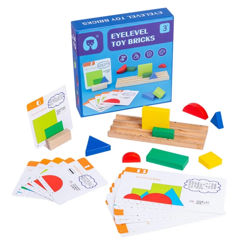 

Деревянная сортировочная игрушка Tangram для раннего обучения, интерактивная игра для вечерние