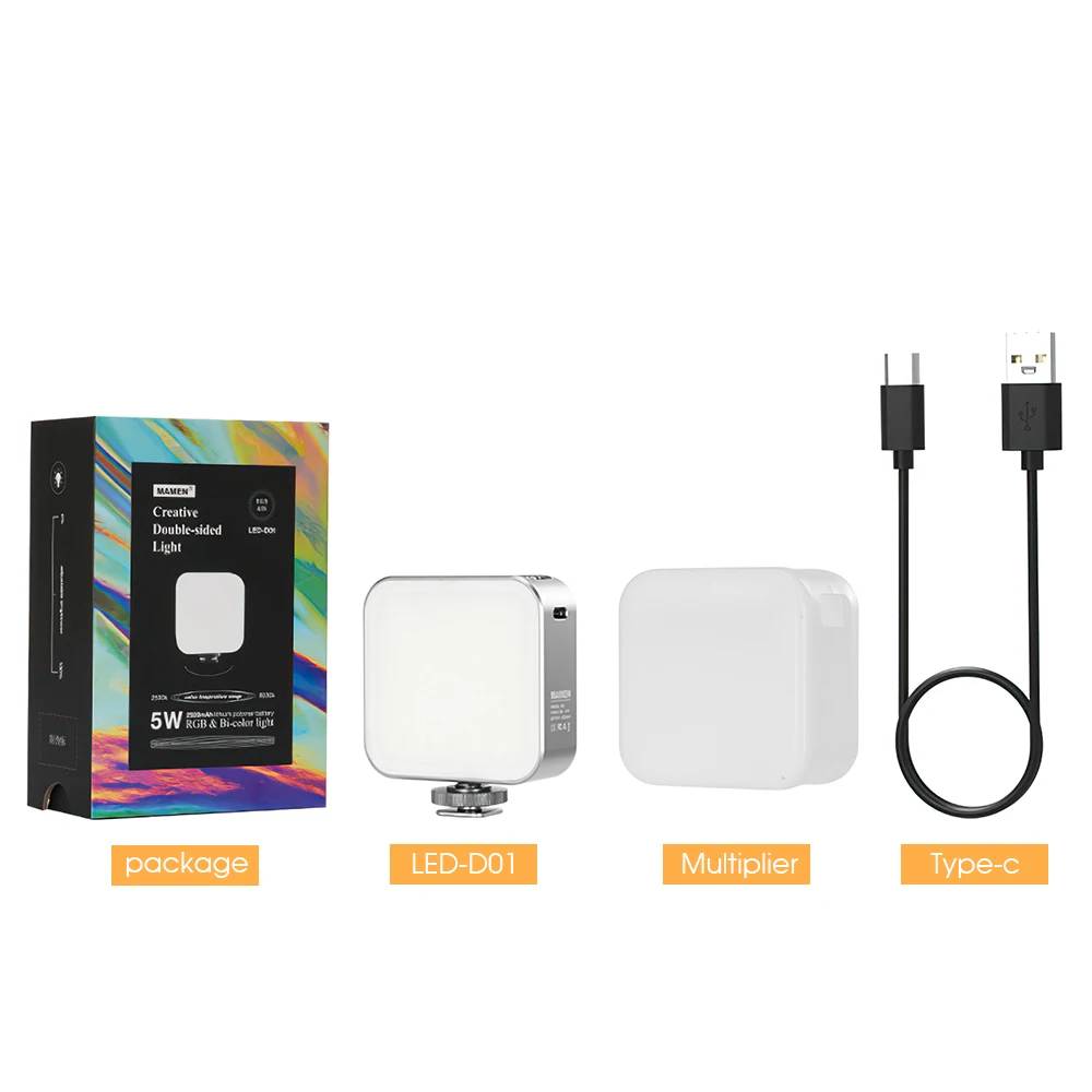 SAMTIAN RGB Светодиодная лампа для видеосъемки светильник фотосъемки с регулируемой