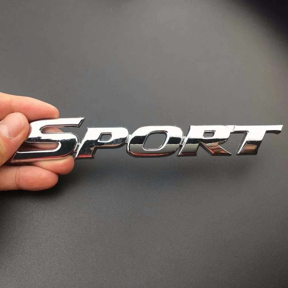 

1 Piece Car Sticker Accessories Emblem Metal Chrome Replacement Silver