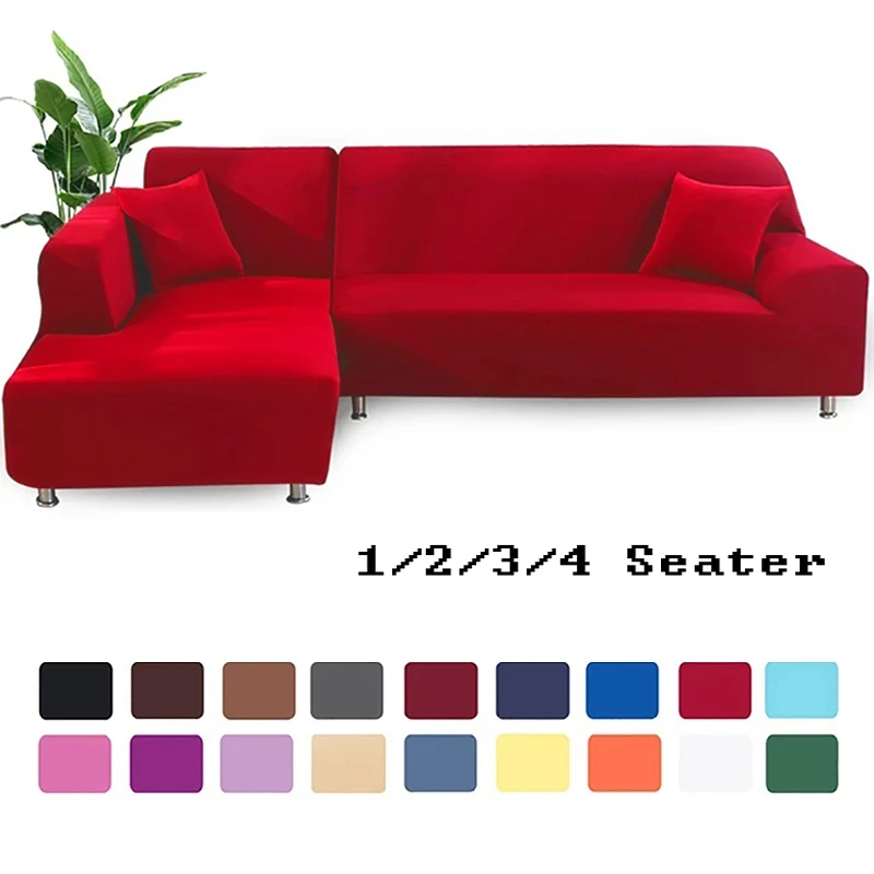 

ARICK Solid Color Elastic Sofa Cover Cotton All-inclusive Stretch Sofa Cover for Living Room Funda Sofa