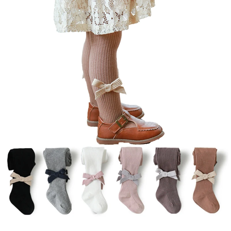 

0-8Yrs Girls Pantyhose Spring Autumn Cotton Ribbed Kids Tights for Girls Stocking Toddler leggings Children Cold Weather Clothes