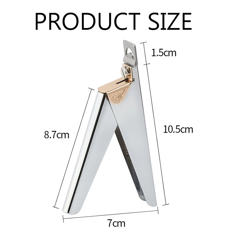 

1PCS False Nails Tips Shape Nipper Fake Edge Well Cutter Trimmer Clipper Rainbow Stainless Steel Nail Art Tool