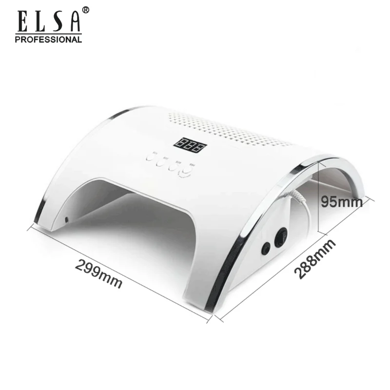 Маникюрная лампа 2 в 1 с пылесборником для ногтей двумя мощными вентиляторами и 36