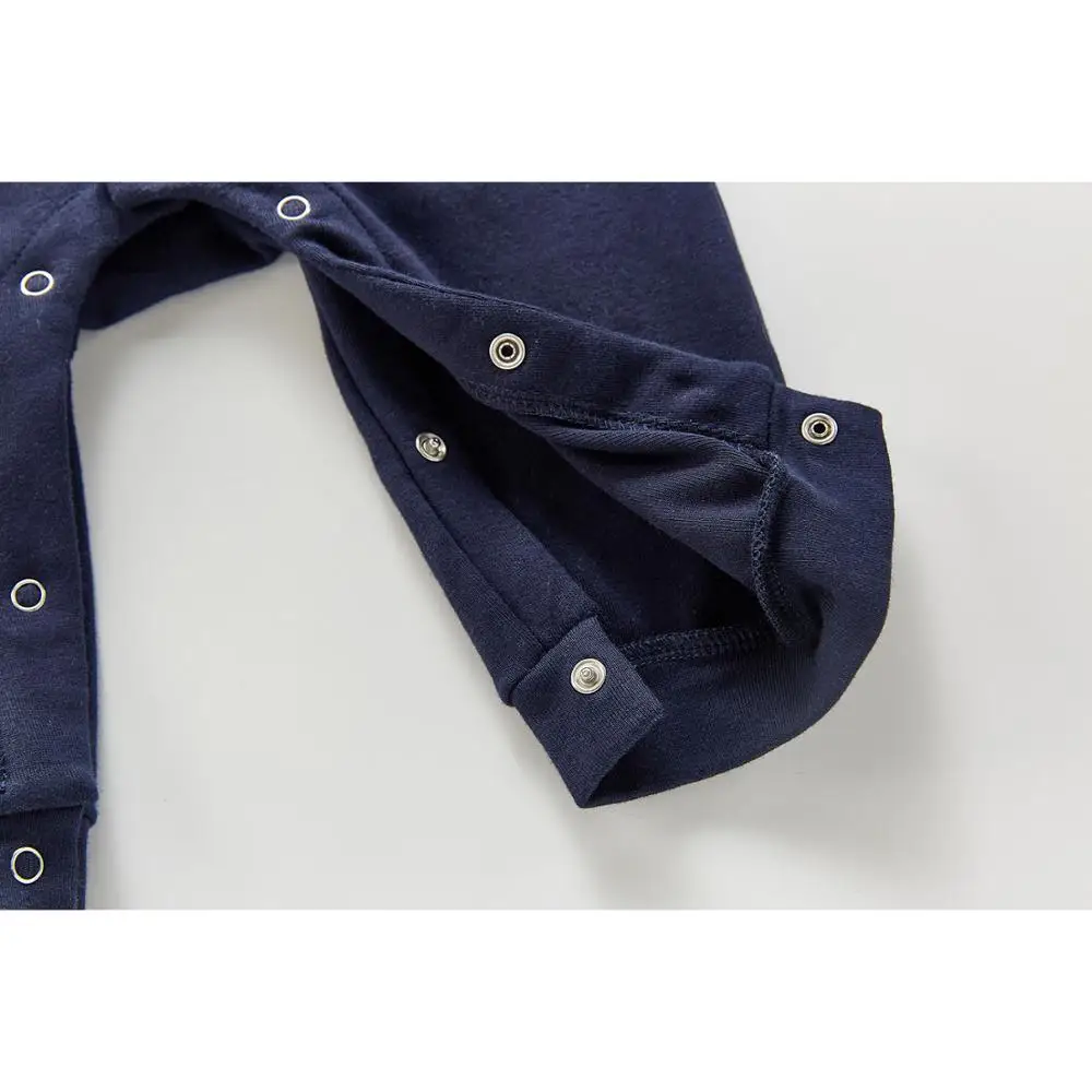 

MILANCEL 2021 Spring Baby Rompers Cotton Boys Jumpsuits Tie Collar Baby Suit