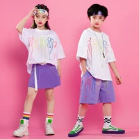 cheerleader uniform hip hop dance clothes summer festival clothing stage costume rave outfit jazz dancewear purple shorts