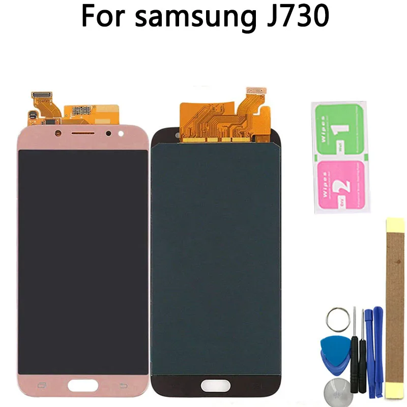 J7 Pro ЖК дисплей для Samsung Galaxy 2017 j730 сенсорный экран Регулируемая яркость SM J730F/DS