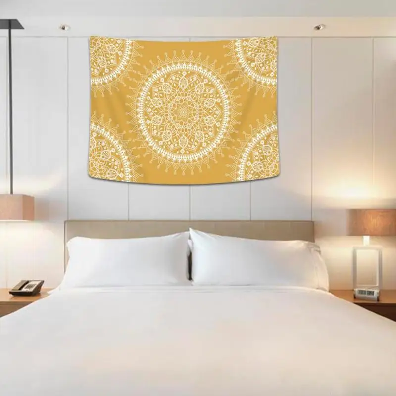 МАНДАЛА ГОБЕЛЕН полиэстер настенный ковер одеяло коврик для йоги шарфа