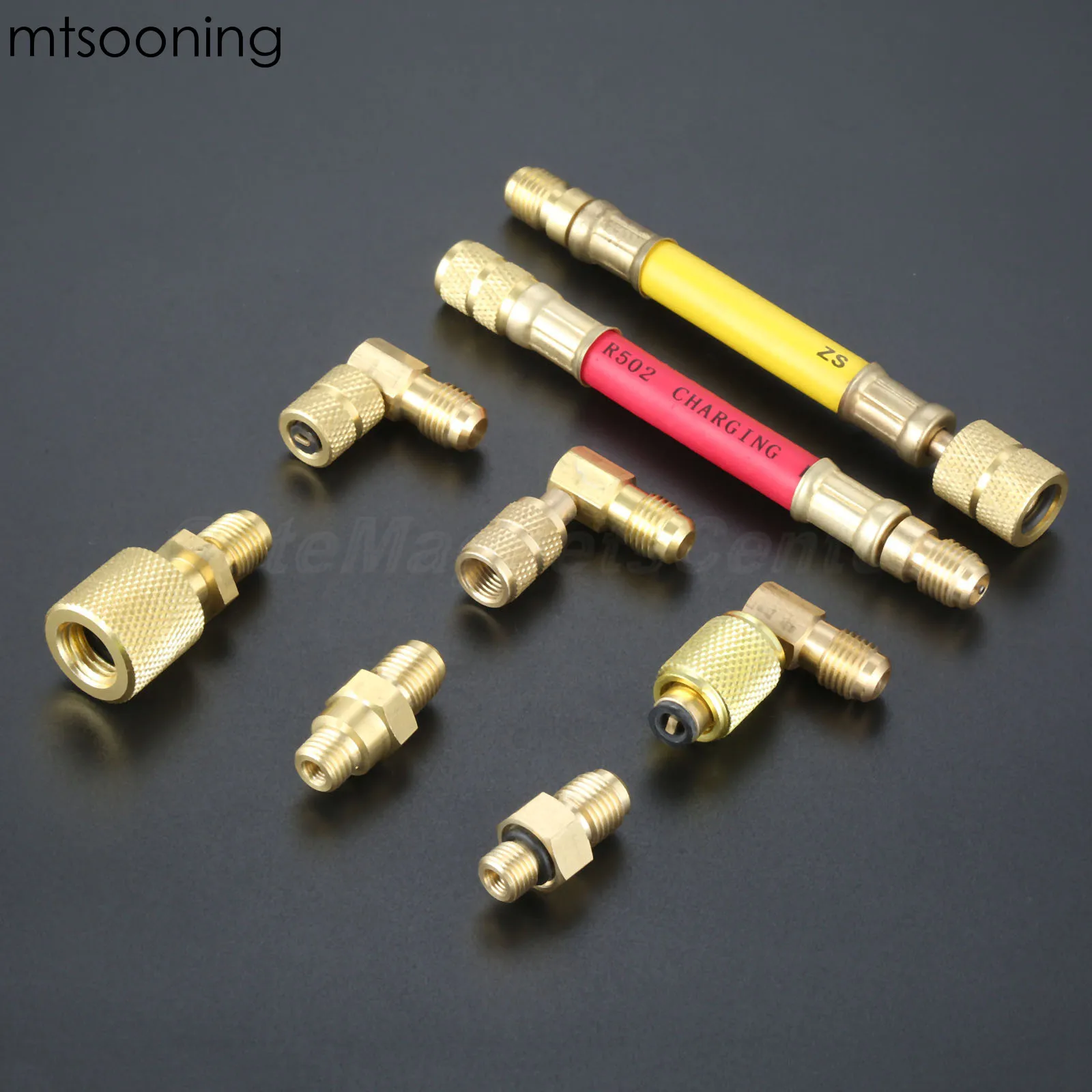 Автомобильный Кондиционер R134A R12 A/C 8 шт. адаптер для охлаждения переходник мужчин