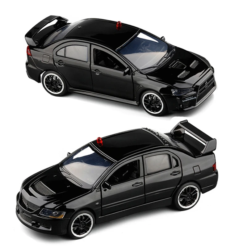 2020 Новое поступление 1/32 черная серия Lancer EVO с отлитым под давлением спортивным