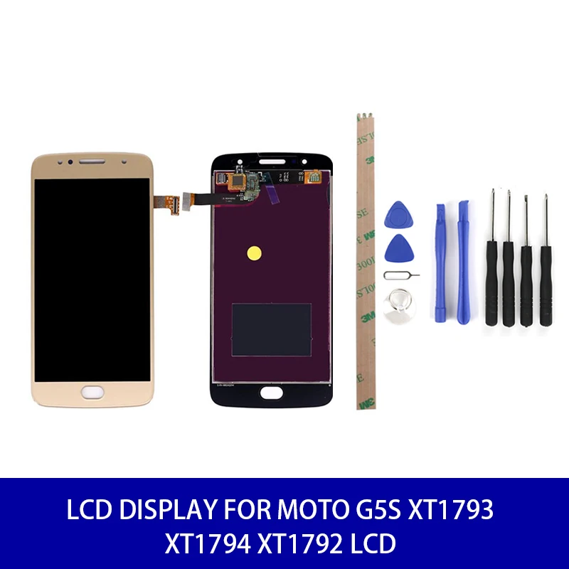ЖК дисплей для Moto G5S XT1793 XT1794 XT1792 с сенсорным экраном и дигитайзером в сборе замена