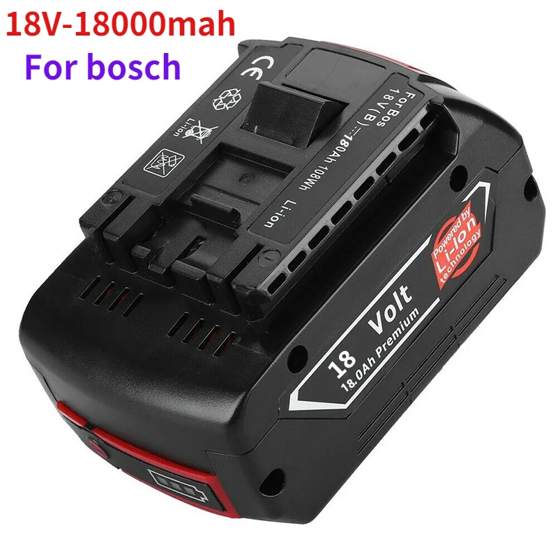 

Аккумуляторная батарея 2021 18 в 18000 мАч для Bosch 18 в, резервная батарея 6.0A, портативная Замена для индикасветильник Bosch BAT609