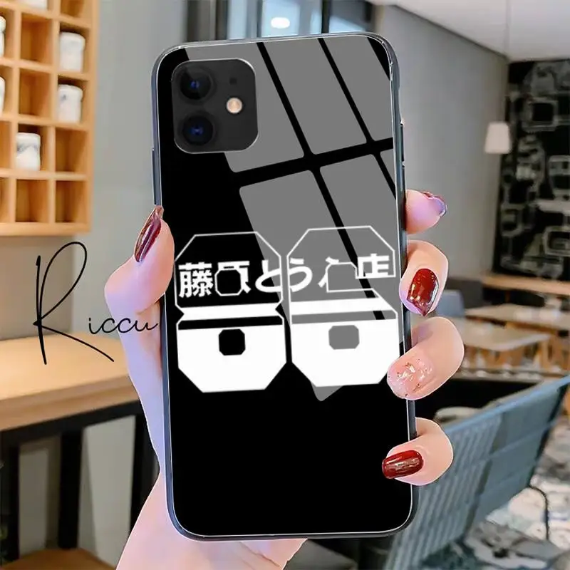 

INITIAL D AE86 DIY Phone Case Tempered Glass For iPhone 11 Pro XR XS MAX 8 X 7 6S 6 Plus SE 2020 12 Pro Max Mini case