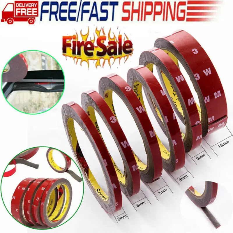 Новое поступление Черный Прочный Постоянный автоматический двойной ремень 3 М VHB