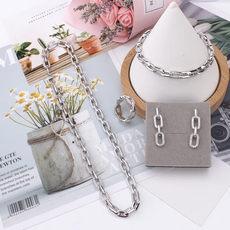 

Женское Ожерелье В Стиле Хип-хоп, модное и популярное элегантное легкое роскошное Ювелирное Украшение в европейском и американском стиле, ц...