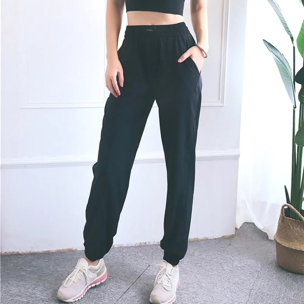 Спортивные женские штаны с карманами для йоги спортивная одежда высокой талией