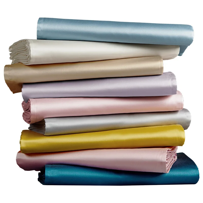

Cotton Satin Quilt Cotton Pure Color Ins Nordic Girl 1.8 Meters Bed Cotton Bed Sheet Single Piece Bed Sheets and Pillowcases