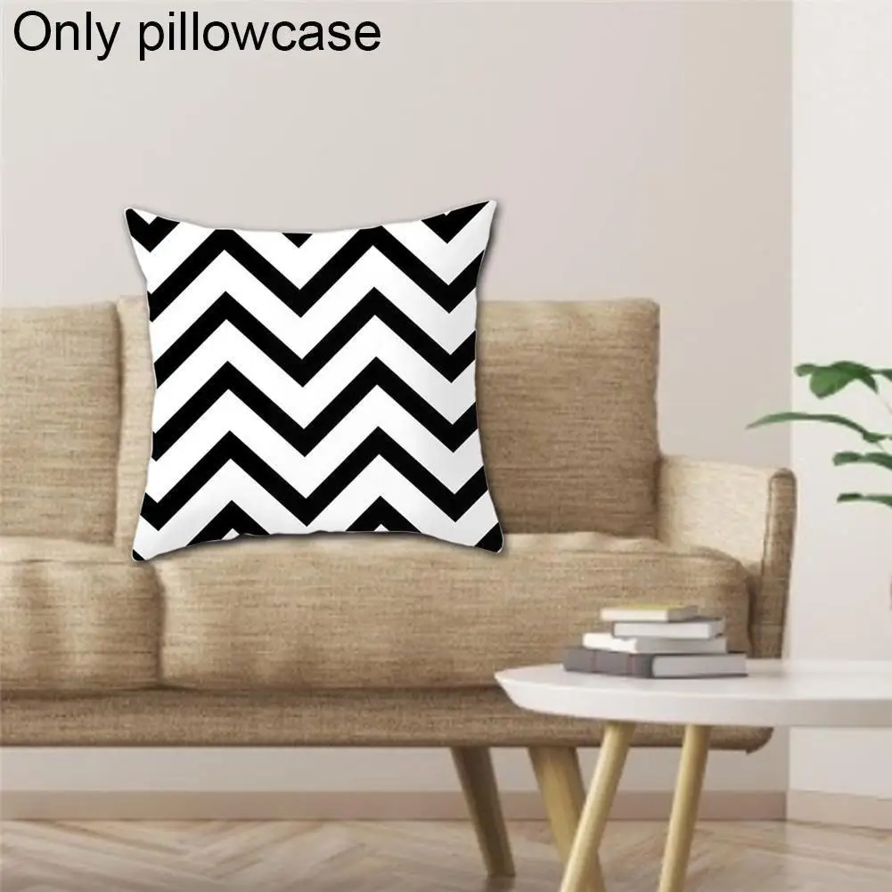 

Nordic Style Geometric Graphics Pillowcase Home Decoration Cushion Pillowcase Simple Cover Seat Short Plush P2A2