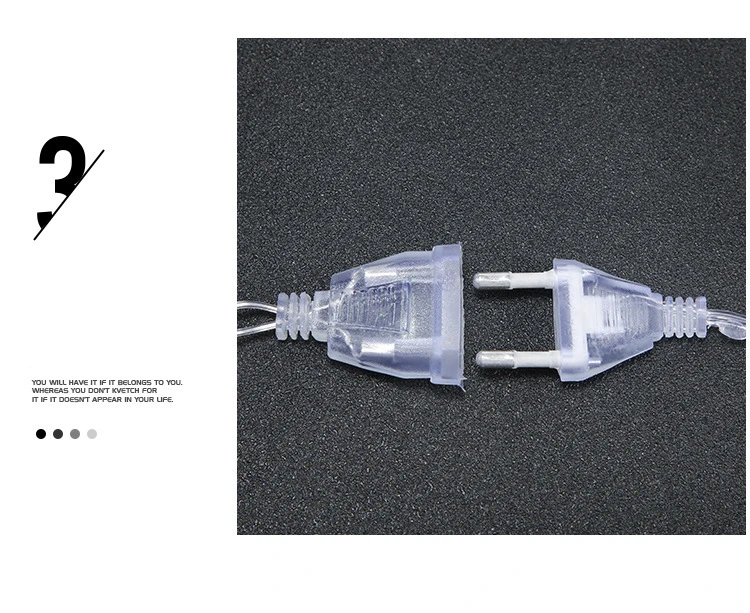 Светодиодные красивые прозрачные в форме листа светящаяся гирлянда на