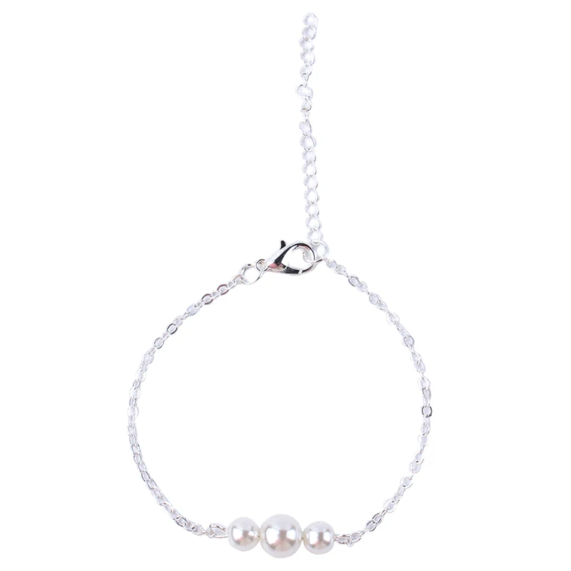 Простой Имитация жемчуга аксессуар Браслет цепочка Женская мода ювелирные