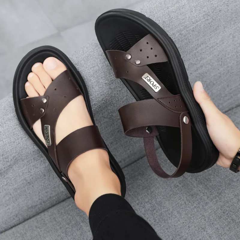 

Sandy Beach Luxury Fashion Comfortable Take A Shower Men Casual Shoes Home Breathable Handmade Trend High Quality Famous Brand