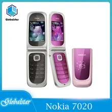 Nokia 7020 Refurbished Original Unlocked 7020 Flip 2.2 GSM phone 2G  FM phone with one year warranty free shipping