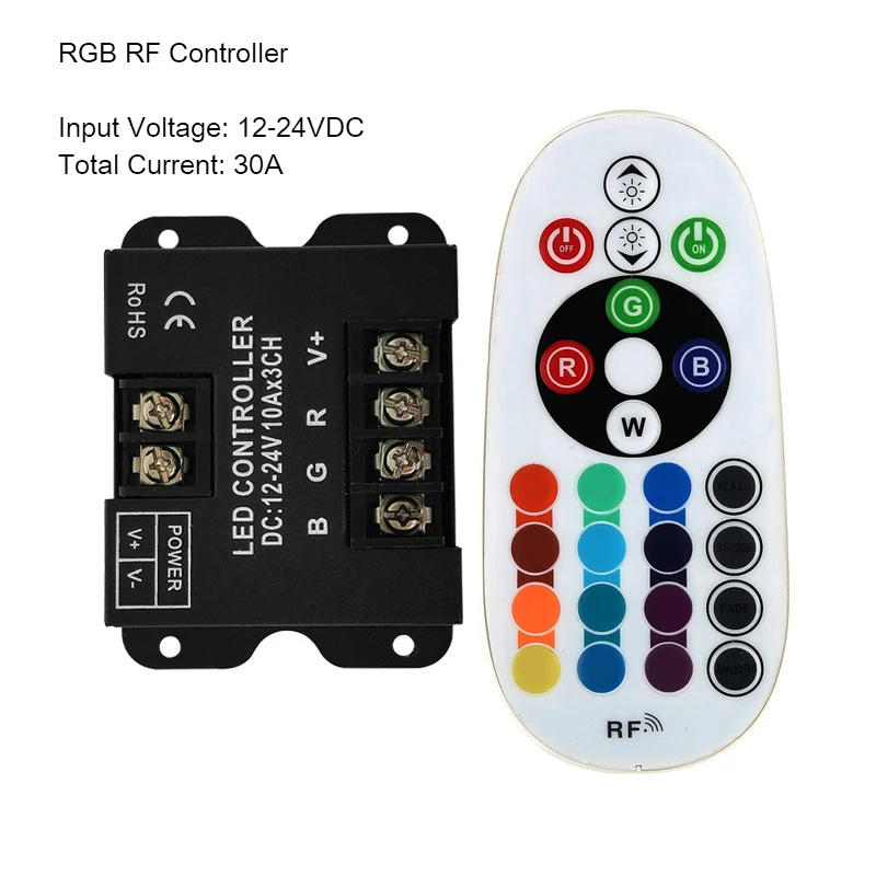 Rgb-контроллер st-rf6b 30a (12-24v, 360-720вт). Управление rgb. Управление rgb. Сенсорный переключатель управления для светодиодной ленты 3528 5050. Блок управления rgb.