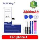 Оригинальный литий-полимерный аккумулятор 3800 мАч для iPhone X 4,7 дюйма для сотового телефона iPhonex с высокой емкостью