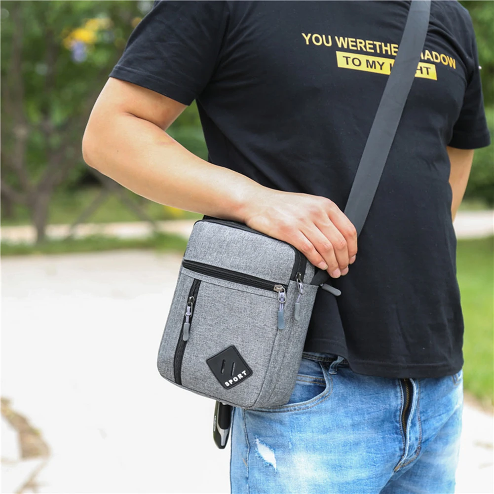 

Casual Waterproof Oxford Cloth Shoulder Bags for Men Patchwork Hit Color Large Capacity Crossbody Bags Male Casual Messenger Bag