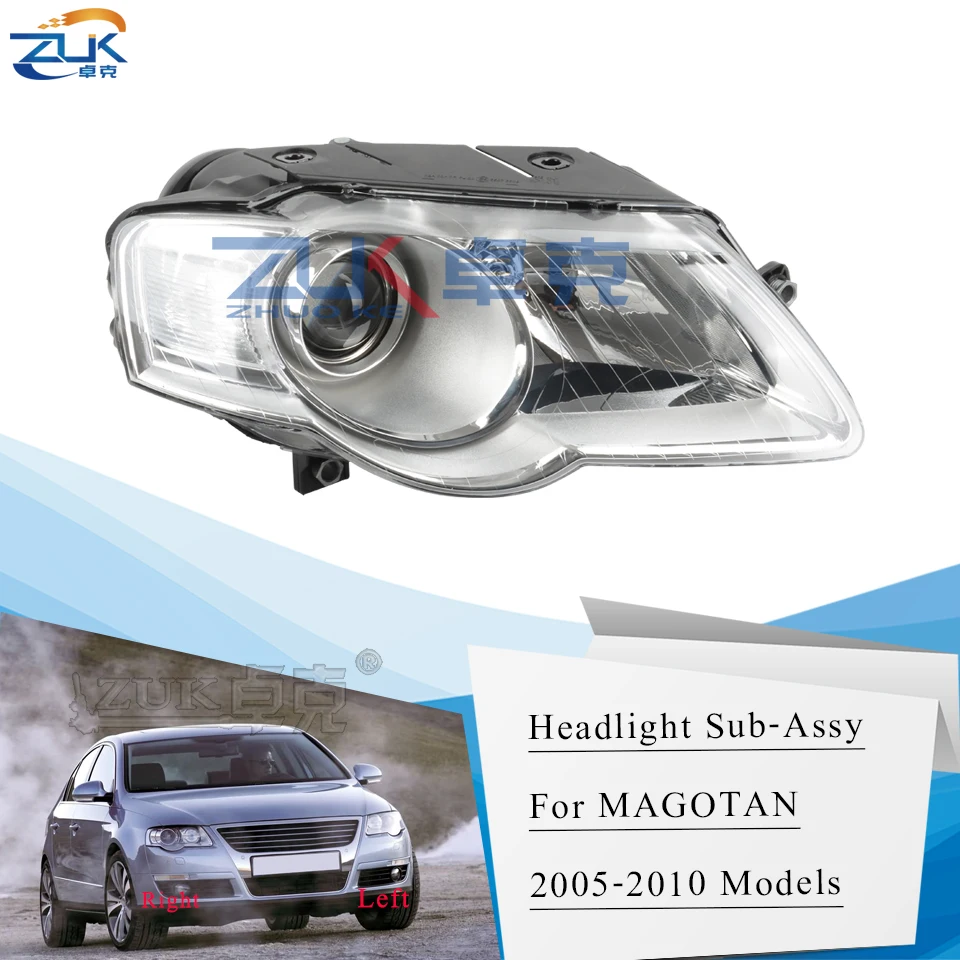 ZUK головной свет лампы светильник в сборе для VOLKSWAGEN PASSAT B6 MAGOTAN 2005 2006 2007 2008 2009 2010 HID/AFS