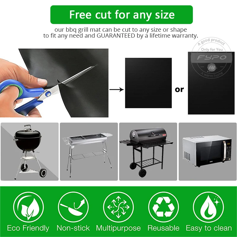 Набор инструментов для барбекю антипригарный коврик и гриля подстилка готовки