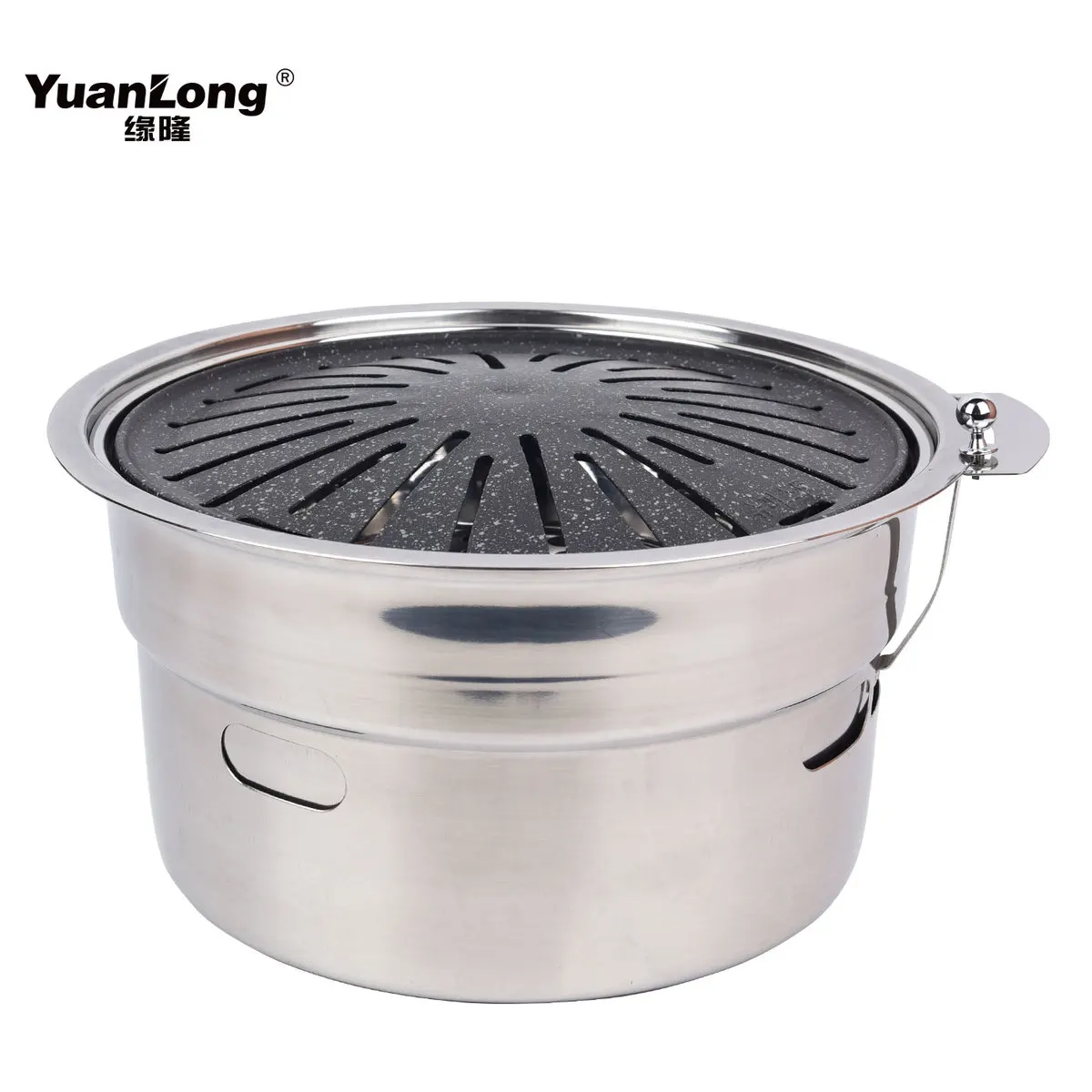 Корейский стиль дымовая углеродная печь большого размера коммерческий гриль для